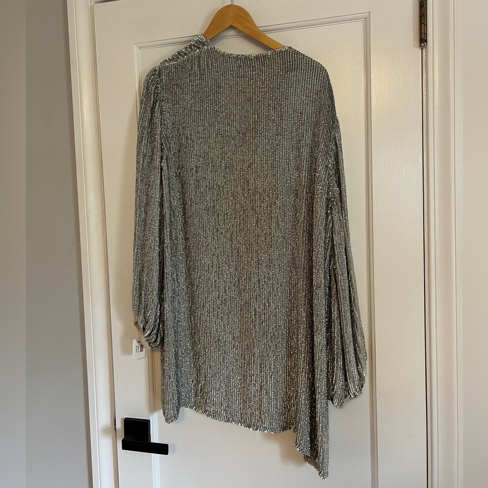 Retrofete Gabrielle silver dress